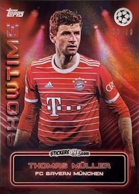 Cromo Thomas Müller - Showtime UEFA Club Competitions 2022-2023
 n. 43r - Topps