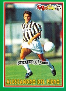 Cromo Alessandro Del Piero - Supercalcio 1996-1997 n. 165 - Panini