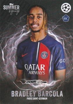 Sticker Bradley Barcola - UEFA Club Competitions Summer Signings 2023-2024
 n. 70 - Topps