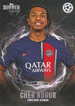 Sticker Cher Ndour - UEFA Club Competitions Summer Signings 2023-2024
 n. 75 - Topps