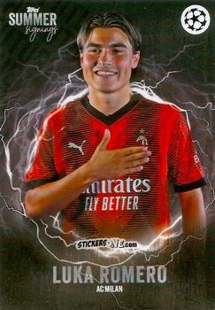 Figurina Luka Romero - UEFA Club Competitions Summer Signings 2023-2024
 n. 78 - Topps
