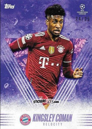 Sticker Kingsley Coman - Alphonso Davies My Journey UEFA Champions League 2021-2022 n. 27p - Topps