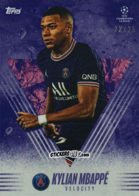 Sticker Kylian Mbappe - Alphonso Davies My Journey UEFA Champions League 2021-2022 n. 28p - Topps