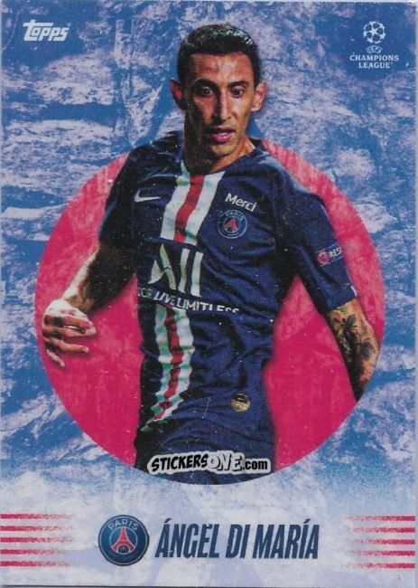 Figurina Angel Di Maria - Alphonso Davies My Journey UEFA Champions League 2021-2022 n. 10 - Topps