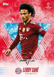 Figurina Leroy Sane - Alphonso Davies My Journey UEFA Champions League 2021-2022 n. 15 - Topps