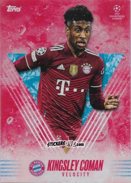 Sticker Kingsley Coman - Alphonso Davies My Journey UEFA Champions League 2021-2022 n. 27 - Topps