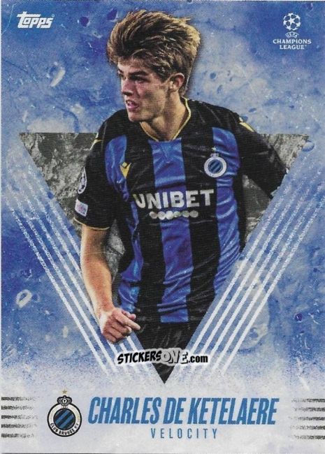 Sticker Charles De Ketelaere - Alphonso Davies My Journey UEFA Champions League 2021-2022 n. 29 - Topps