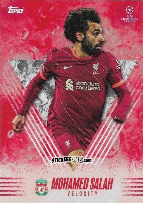 Cromo Mohamed Salah - Alphonso Davies My Journey UEFA Champions League 2021-2022 n. 42 - Topps