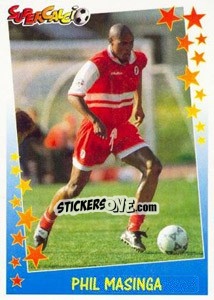 Cromo Phil Masinga - Supercalcio 1997-1998 n. 214 - Panini