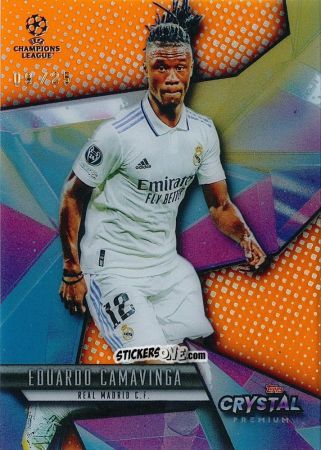 Sticker Eduardo Camavinga - Crystal Premium UEFA Champions League 2022-2023
 n. 64 - Topps