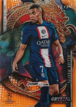 Sticker Kylian Mbappé - Crystal Premium UEFA Champions League 2022-2023
 n. RD-KM - Topps