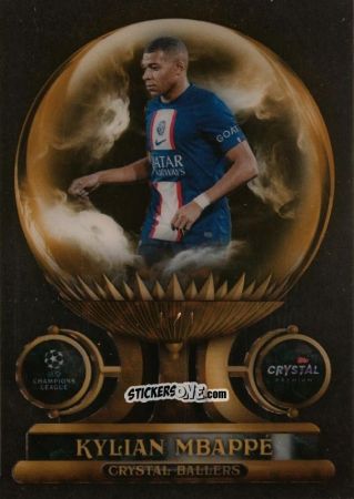 Sticker Kylian Mbappé - Crystal Premium UEFA Champions League 2022-2023
 n. CB-KM - Topps