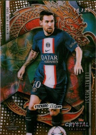 Cromo Lionel Messi - Crystal Premium UEFA Champions League 2022-2023
 n. RD-LM - Topps