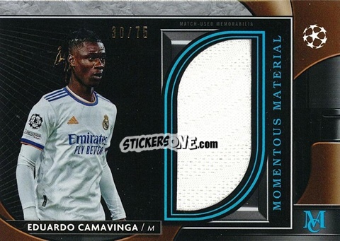 Sticker Eduardo Camavinga - UEFA Champions League Museum Collection 2021-2022
 n. MMJR-EC - Topps
