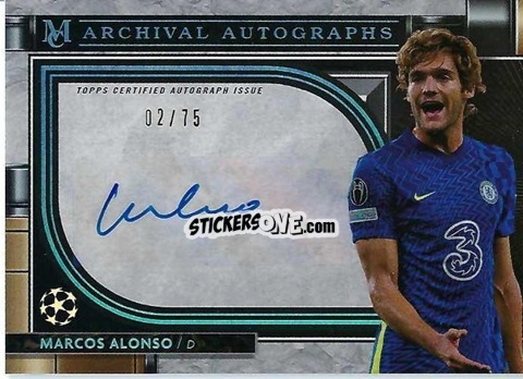 Cromo Marcos Alonso - UEFA Champions League Museum Collection 2021-2022
 n. AA-MA - Topps