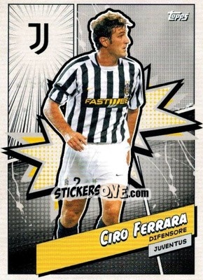Figurina Ciro Ferrara - Juventus 2023-2024 n. JUVH-9 - Topps