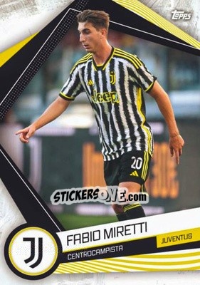 Figurina Fabio Miretti - Juventus 2023-2024 n. JUV-9 - Topps