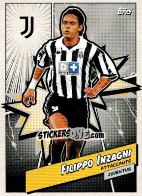 Cromo Filippo Inzaghi - Juventus 2023-2024 n. JUVH-5 - Topps
