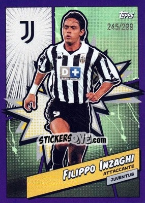 Cromo Filippo Inzaghi - Juventus 2023-2024 n. JUVH-5p - Topps