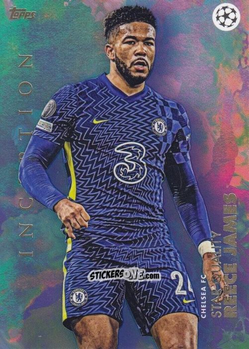 Figurina Reece James - Inception Uefa Club Competitions 2021-2022 n. 92 - Topps