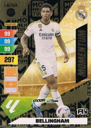 Cromo Bellingham - LaLiga 2023-2024. Adrenalyn XL
 n. M4 - Panini