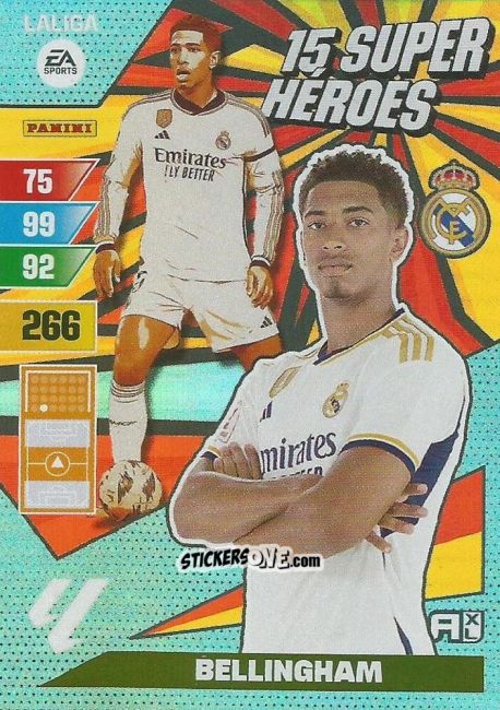 Cromo Bellingham - LaLiga 2023-2024. Adrenalyn XL
 n. SH-1 - Panini