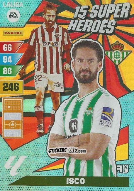 Figurina Isco - LaLiga 2023-2024. Adrenalyn XL
 n. SH-5 - Panini