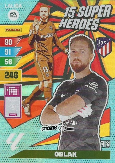 Sticker Oblak - LaLiga 2023-2024. Adrenalyn XL
 n. SH-10 - Panini