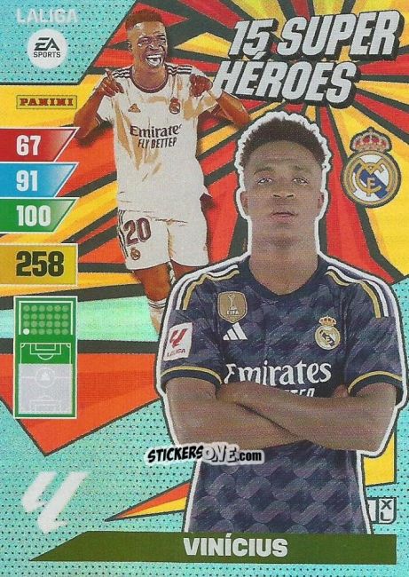 Figurina Vinícius - LaLiga 2023-2024. Adrenalyn XL
 n. SH-14 - Panini