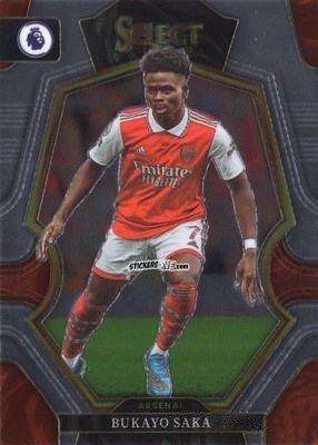 Figurina Bukayo Saka - Select Premier League 2022-2023 n. 190 - Panini