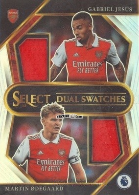 Figurina Gabriel Jesus / Martin Odegaard - Select Premier League 2022-2023 n. DS-ASA - Panini