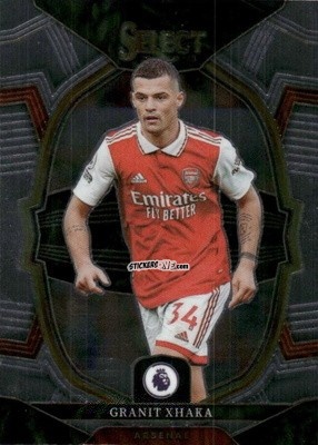 Figurina Granit Xhaka - Select Premier League 2022-2023 n. 9 - Panini