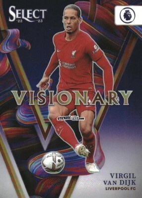 Figurina Virgil van Dijk - Select Premier League 2022-2023 n. V4 - Panini