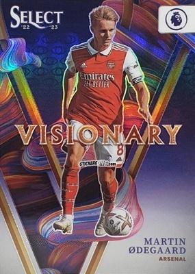 Figurina Martin Odegaard - Select Premier League 2022-2023 n. V20 - Panini
