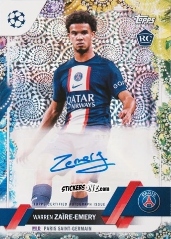 Sticker Warren Zaïre-Emery - Carnaval Edition UEFA Club Competitions 2022-2023
 n. CA-WZ - Topps
