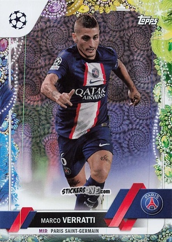 Figurina Marco Verratti - Carnaval Edition UEFA Club Competitions 2022-2023
 n. 73 - Topps