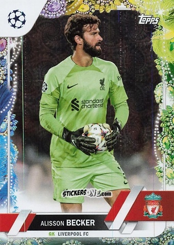 Cromo Alisson Becker - Carnaval Edition UEFA Club Competitions 2022-2023
 n. 74 - Topps