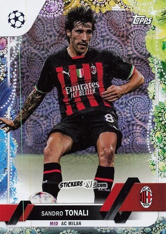 Sticker Sandro Tonali - Carnaval Edition UEFA Club Competitions 2022-2023
 n. 128 - Topps