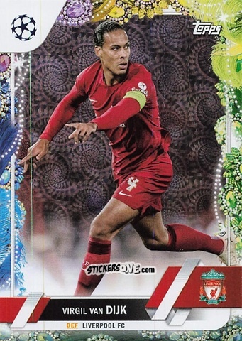 Figurina Virgil van Dijk - Carnaval Edition UEFA Club Competitions 2022-2023
 n. 130 - Topps