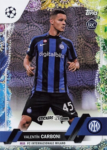Cromo Valentín Carboni - Carnaval Edition UEFA Club Competitions 2022-2023
 n. 6 - Topps