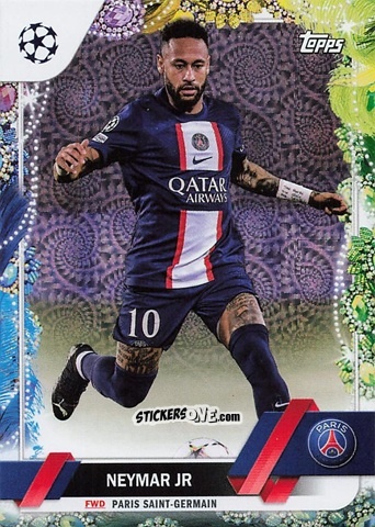 Figurina Neymar Jr - Carnaval Edition UEFA Club Competitions 2022-2023
 n. 10 - Topps
