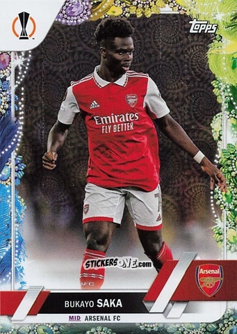 Figurina Bukayo Saka - Carnaval Edition UEFA Club Competitions 2022-2023
 n. 25 - Topps