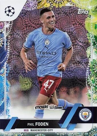 Cromo Phil Foden - Carnaval Edition UEFA Club Competitions 2022-2023
 n. 47 - Topps