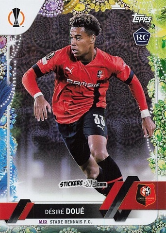 Cromo Désiré Doué - Carnaval Edition UEFA Club Competitions 2022-2023
 n. 48 - Topps
