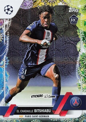 Figurina El Chadaille Bitshiabu - Carnaval Edition UEFA Club Competitions 2022-2023
 n. 61 - Topps