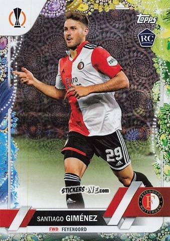 Sticker Santiago Giménez - Carnaval Edition UEFA Club Competitions 2022-2023
 n. 153 - Topps