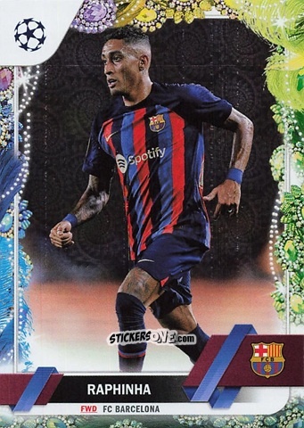 Sticker Raphinha - Carnaval Edition UEFA Club Competitions 2022-2023
 n. 164 - Topps