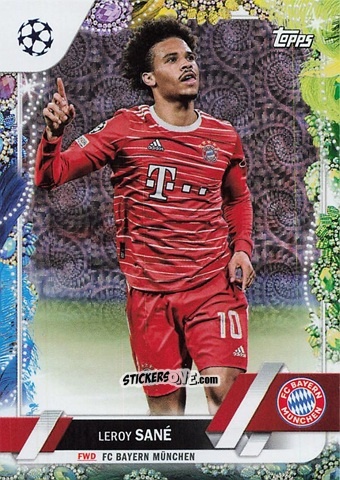 Figurina Leroy Sané - Carnaval Edition UEFA Club Competitions 2022-2023
 n. 196 - Topps