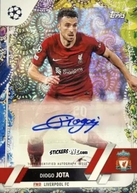 Cromo Diogo Jota - Carnaval Edition UEFA Club Competitions 2022-2023
 n. CA-DJ - Topps