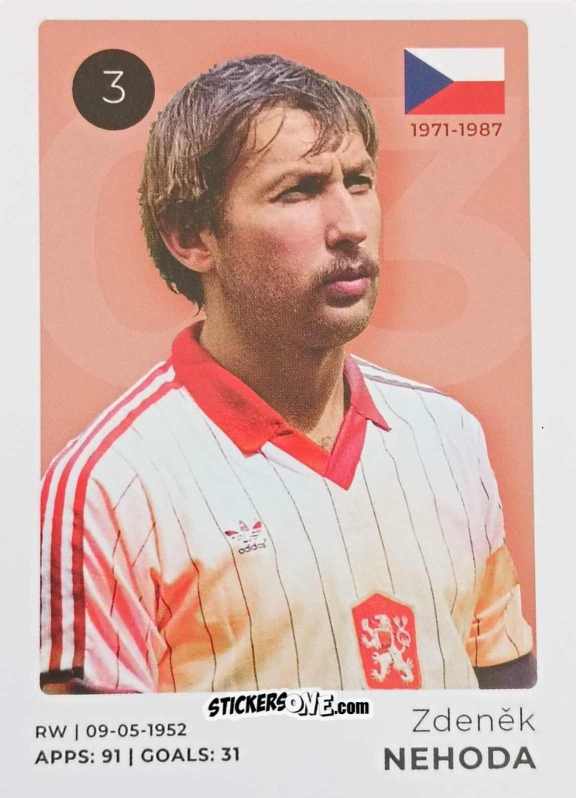 Figurina Zdeněk Nehoda - The Ultimate Collection of the Former National Football Teams
 n. 3 - Stickito